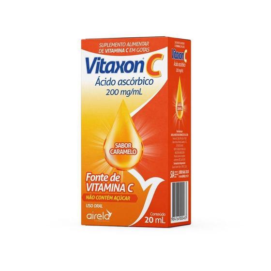 Imagem de Suplemento Alimentar Em Gotas Vitaxon C Sabor Caramelo 20Ml