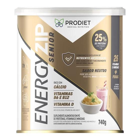 Suplemento Alimentar Energyzip Senior Sabor Neutro 740g Menor preço em Suplemento Alimentar Energyzip Senior Sabor Neutro 740g