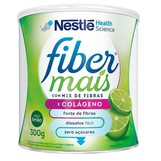 Imagem de Suplemento Alimentar FiberMais Colágeno Mix de Fibras Sabor Limão 300g