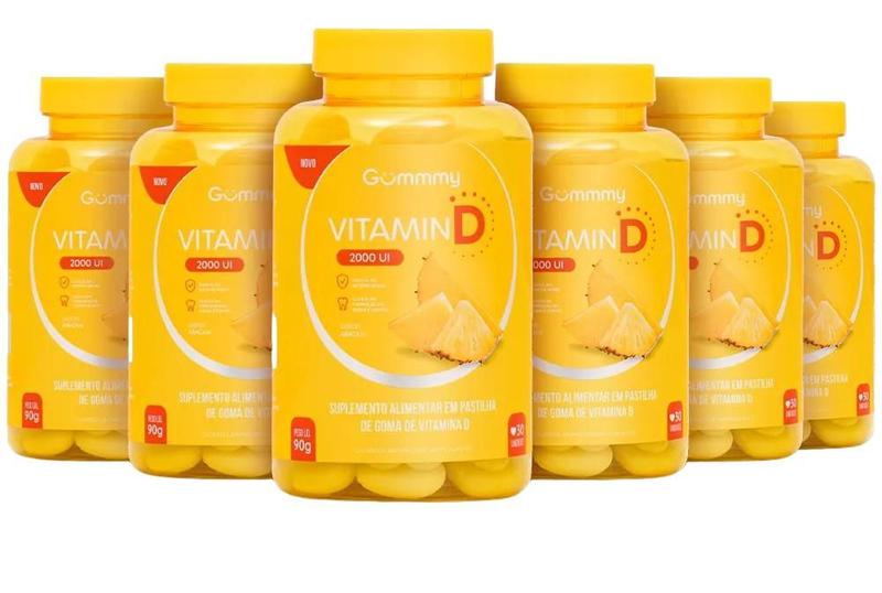 Imagem de Suplemento Alimentar Gummy Vitamin D 30 Gomas KIT C/6 UN