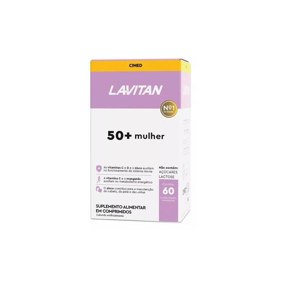 Imagem de Suplemento Alimentar Lavitan 50+ Mulher 60Cp - Cimed