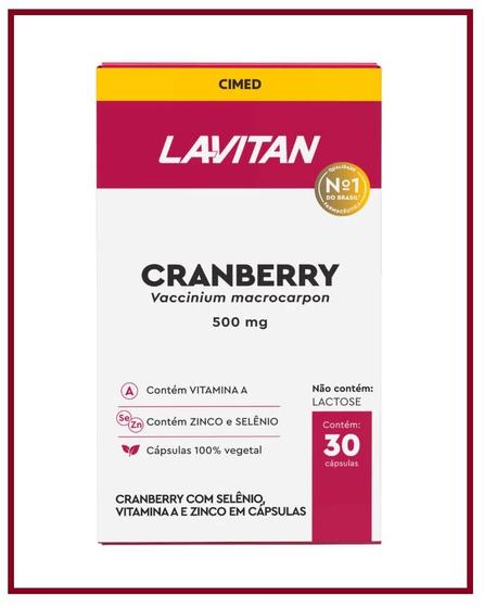 Imagem de Suplemento Alimentar Lavitan Cranberry 30 Cápsulas - Cimed