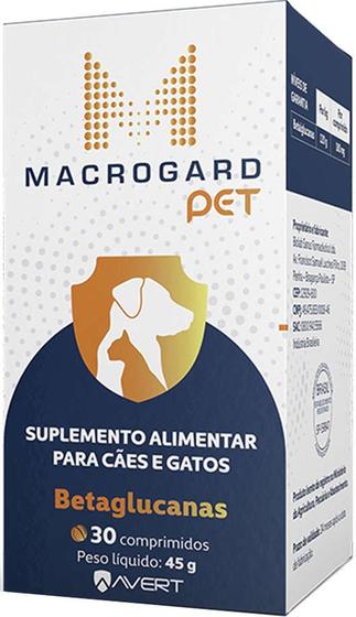 Imagem de Suplemento Alimentar Macrogard Pet Small Size para Cães e Gatos - 30 comprimidos