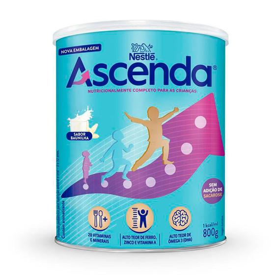 Imagem de Suplemento Alimentar Nestlé Ascenda Baunilha 800g