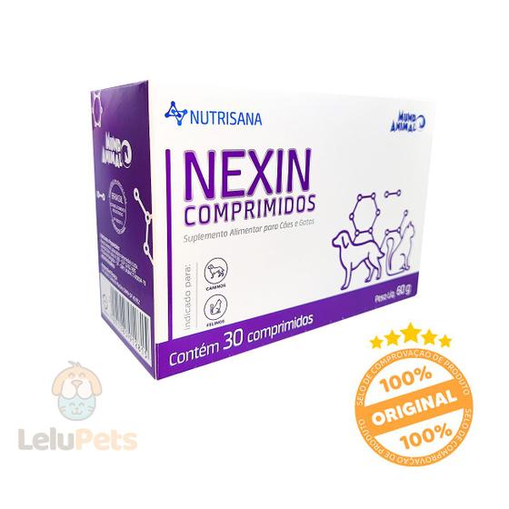 Imagem de Suplemento Alimentar Nexin Comprimidos Caes e Gatos 30 Comp