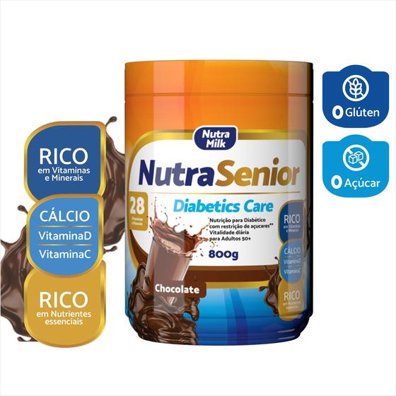 Suplemento alimentar para idosos sem açúcar Nutra Senior Diabetics Care ...