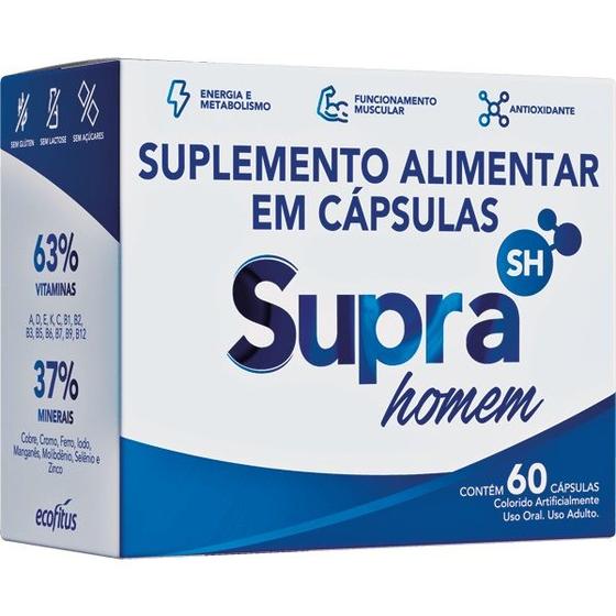 Imagem de Suplemento Alimentar Supra SH Homem c/60 Cápsulas Ecofitus