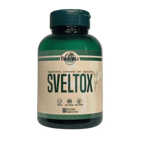 Suplemento Alimentar Sveltox BioVitta Natural Laranja Moro, Café Verde e Cromo 60 Cápsulas