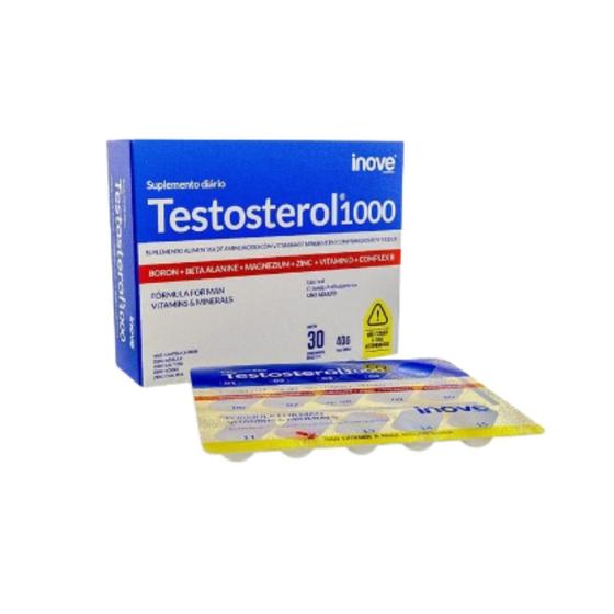 Imagem de Suplemento Alimentar Testosterol 1000 30 Comprimidos - Inove