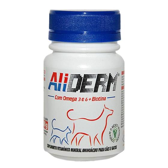 Imagem de Suplemento Alivet Aliderm 60 Comprimidos - 600 mg