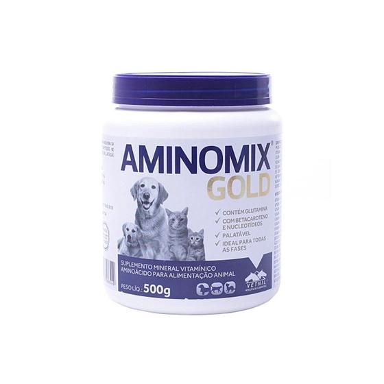 Imagem de Suplemento Aminomix Gold Para Cães E Gatos - 500g