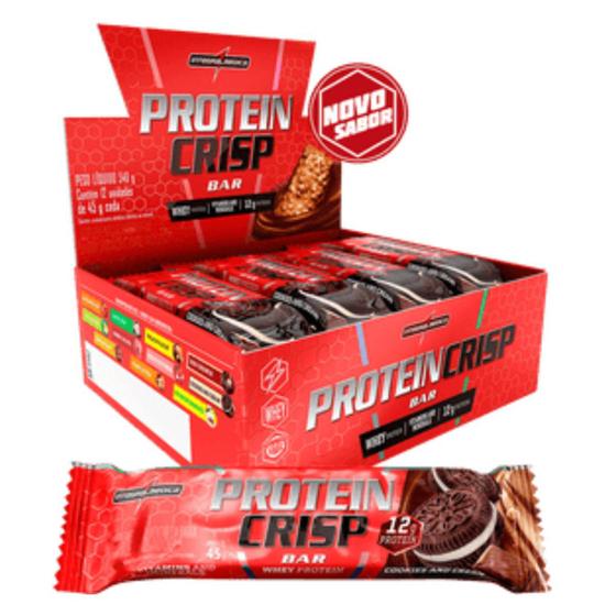 Suplemento Barra Protein Crisp Bar Sabor Duo Crunch Cx 12un Integral