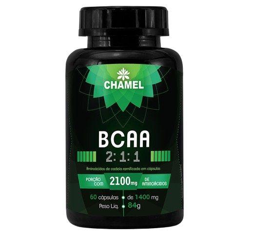 Imagem de Suplemento BCAA 2:1:1 Aminoácidos 60 Cáps 1400mg - Chamel