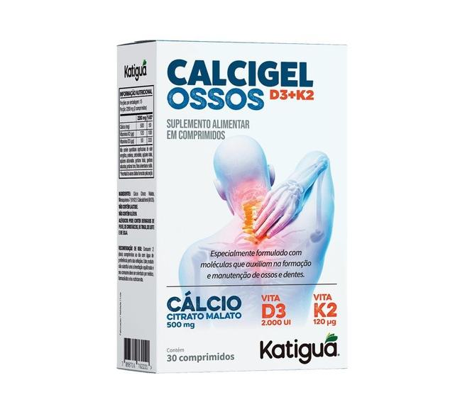 Imagem de Suplemento Calcigel Osso Citrado de Malato+D3+K2 - Katiguá