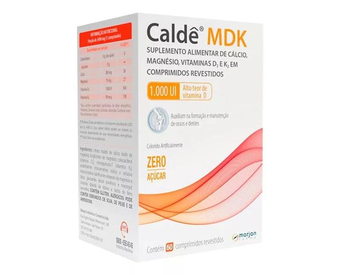 Imagem de Suplemento Caldê MDK 1.000UI 60 Comprimidos - Marjan Farma