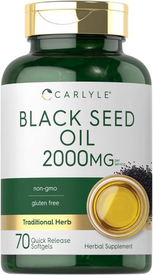 Imagem de Suplemento Carlyle Black Seed Oil 2000 mg 70 cápsulas