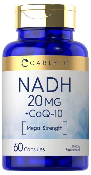 Imagem de Suplemento Carlyle NADH 20mg com CoQ10 - 60 Cápsulas