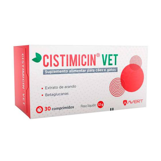 Suplemento Cistimicin Vet Cães e Gatos Avert C/30 Comprimidos Menor preço em Suplemento Cistimicin Vet Cães e Gatos Avert C/30 Comprimidos