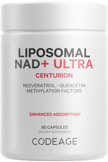 Imagem de Suplemento Codeage Lipossomal NAD+ com Resveratrol e Vitamina B