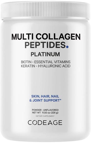 Imagem de Suplemento Codeage Multi Collagen Biotina 10000mcg Café 340mL