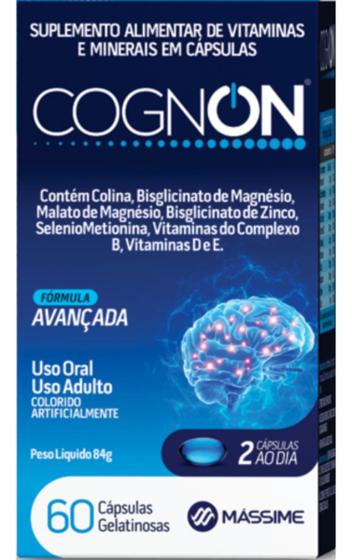 Imagem de Suplemento Cognon Original 60 Capsulas Vitaminas E Minerais = Cogmax