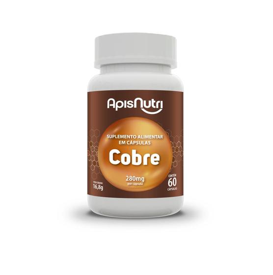 Imagem de Suplemento  De Cobre 60 Caps 280 Mg - Apisnutri