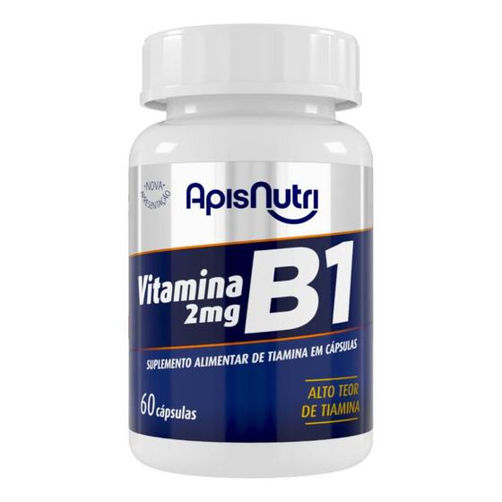 Imagem de Suplemento de Vitamina B1 2mg 60 Cáps Apisnutri - SV