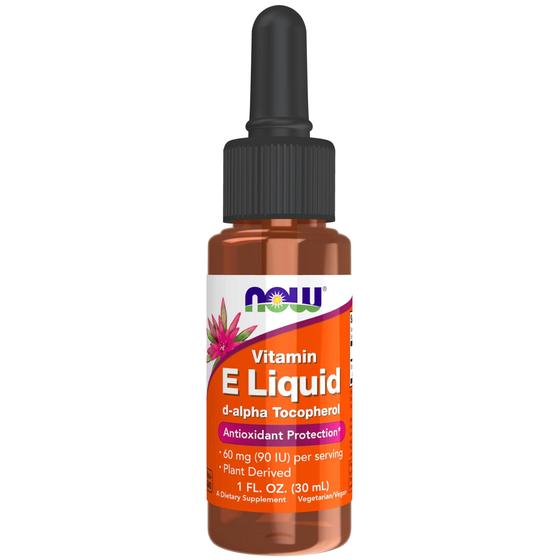 Imagem de Suplemento de Vitamina E NOW Foods - Líquido Natural - 30ml