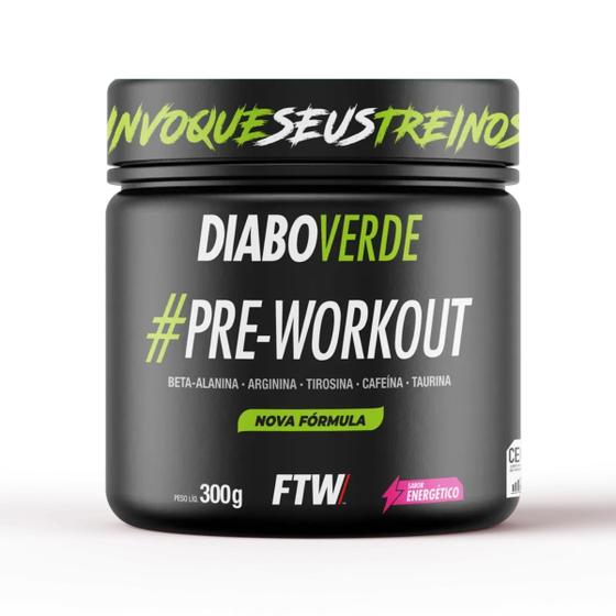 Imagem de Suplemento diabo verde pré-workout 300g ftw fitoway sabores