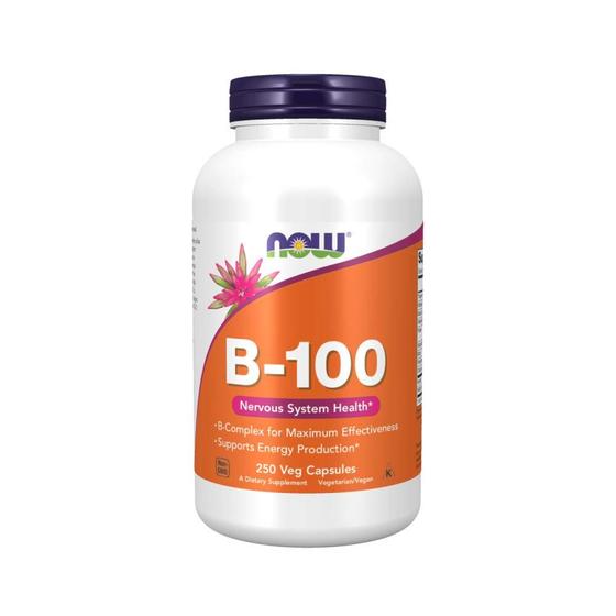 Imagem de Suplemento dietético NOW B-100 Vitamin Nervoso Health