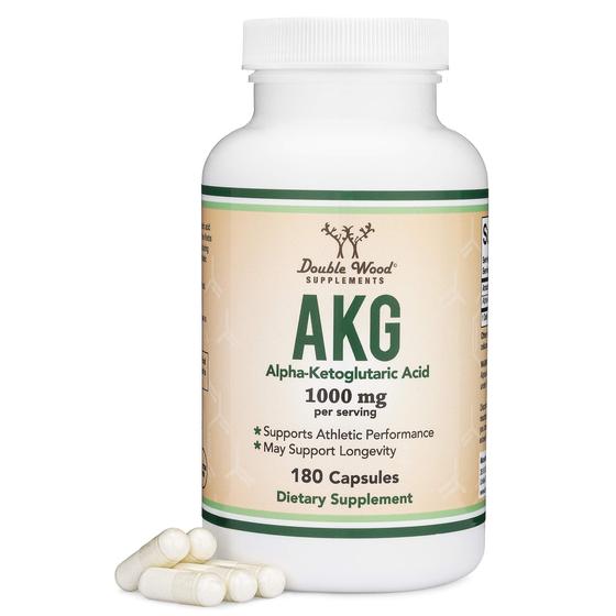 Imagem de Suplemento Double Wood AKG (ácido alfa-cetoglutárico) 1.000 mg