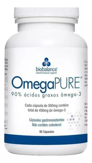 Suplemento em cápsulas Biobalance OmegaPURE omega 3 OmegaPURE em pote de 60g 60 un Menor preço em Suplemento em cápsulas Biobalance OmegaPURE omega 3 OmegaPURE em pote de 60g 60 un
