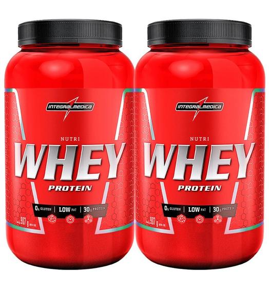 Imagem de Suplemento em Pó Combo 2x Whey Protein Nutri Isolado Concentrado Cookie 900g Pote - Integralmedica