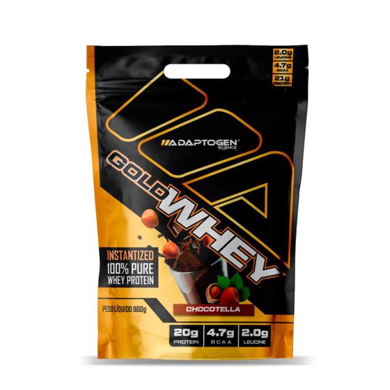 Imagem de Suplemento Em Pó Gold Whey Proteim Adaptogen 900g Diversos Sabores - Adaptogen Science Wey Protein 