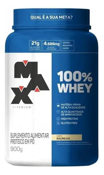 Suplemento Em Pó Max Titanium 100% Whey Protein Menor preço em Suplemento Em Pó Max Titanium 100% Whey Protein