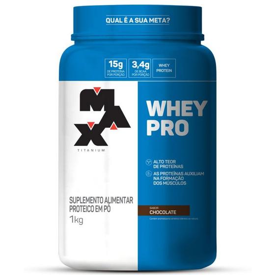 Suplemento em pó Max Titanium Whey Pro proteína 1kg Menor preço em Suplemento em pó Max Titanium Whey Pro proteína 1kg