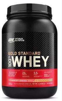 Imagem de Suplemento em pó Optimum Nutrition Proteína Gold Standard 100% Whey proteína Gold Standard 100% Whey em pote de 907g