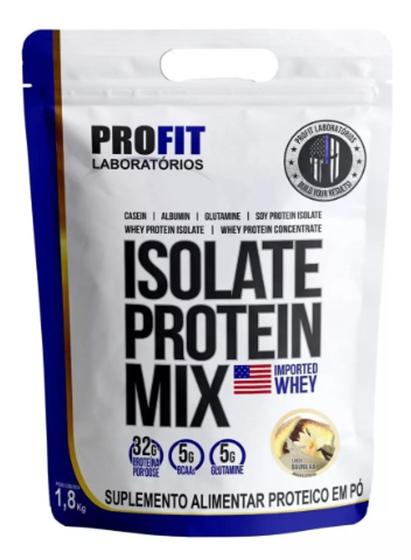 Imagem de Suplemento em pó ProFit Isolate Protein Mix proteínas Isolate Protein Mix sabor baunilha 1.8kg