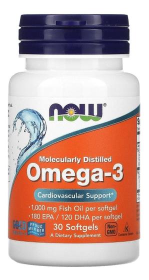 Suplemento Em Softgels Now Foods Omega-3 Omega 3 Em Pote 30 Un Menor preço em Suplemento Em Softgels Now Foods Omega-3 Omega 3 Em Pote 30 Un