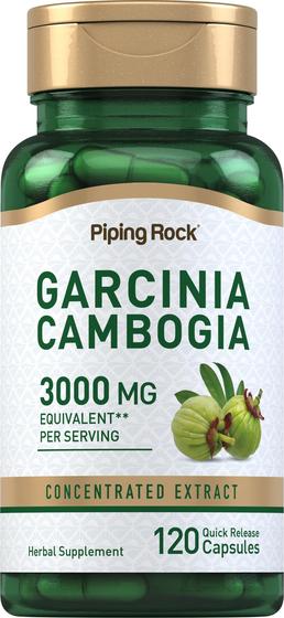 Imagem de Suplemento: Extrato de Garcinia Cambogia Piping Rock 3000 mg