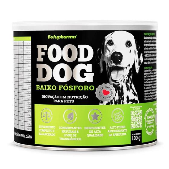 Imagem de Suplemento Food Dog Botupharma Baixo Fósforo 100gr