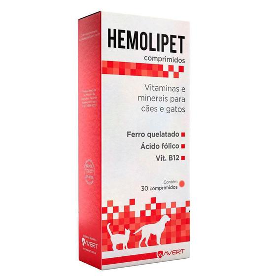 Imagem de Suplemento Hemolipet X Comprimidos - 30 Comprimidos - Avert