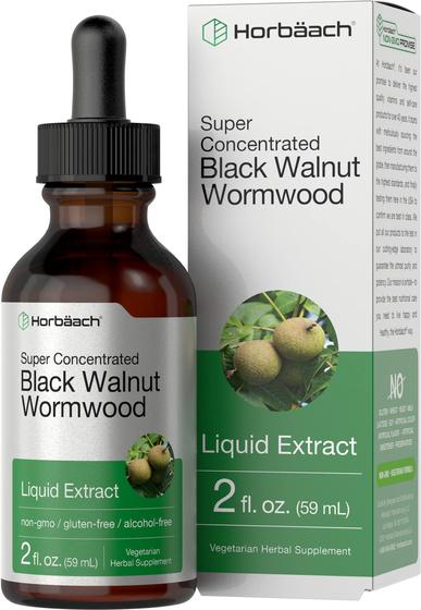 Imagem de Suplemento Horbäach Black Walnut Wormwood 60 ml sem álcool