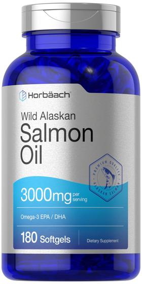 Imagem de Suplemento Horbaach Wild Alaskan Salmon Fish Oil 180 softgels