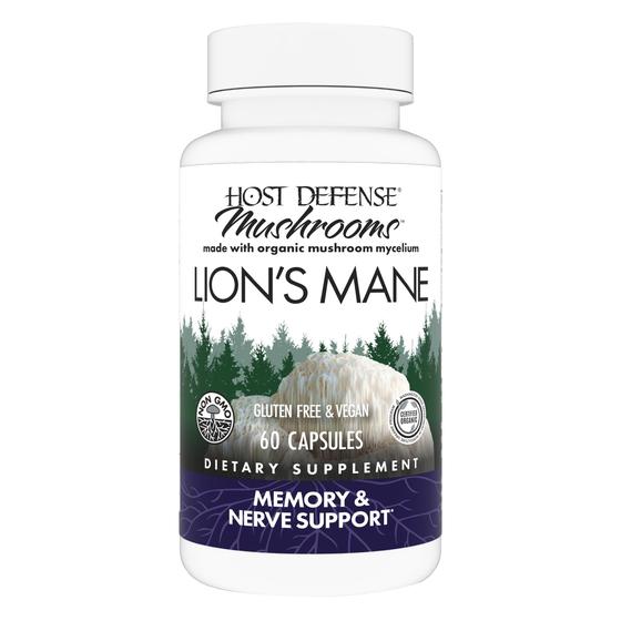 Imagem de Suplemento Host Defense Lion's Mane - 60 Cápsulas