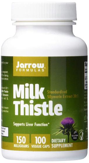 Imagem de Suplemento Jarrow Formulas Milk Thistle 150 mg 100 cápsulas