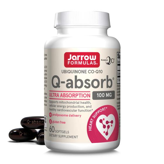 Imagem de Suplemento Jarrow Formulas Q-Absorb Co-Q10 100 mg 60 cápsulas gelatinosas