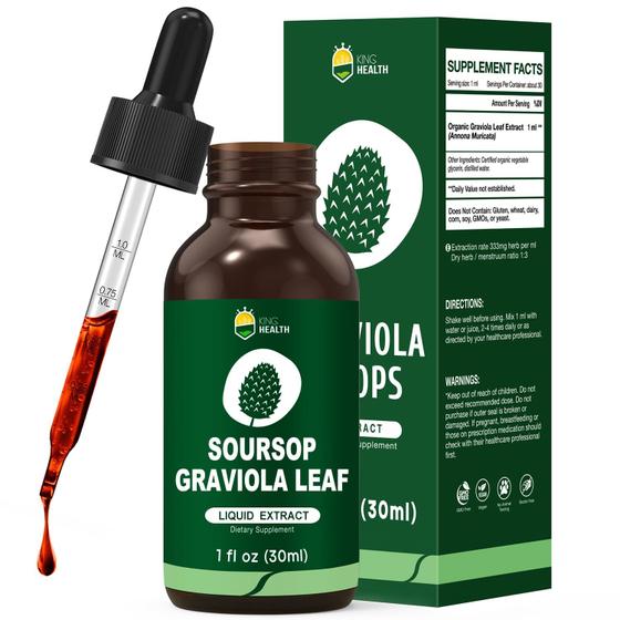 Imagem de Suplemento KingHealth Graviola (Soursop) - Extrato de Guanabana 30ml