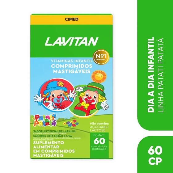 Imagem de Suplemento Lavitan Kids Laranja, Uva 60 Cp Mastigáveis-Cimed