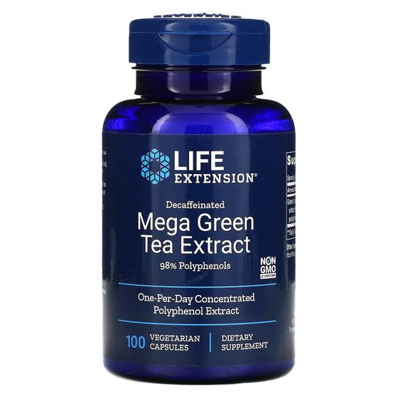 Imagem de Suplemento Life Extension Mega Green Tea Extract 100 cápsulas